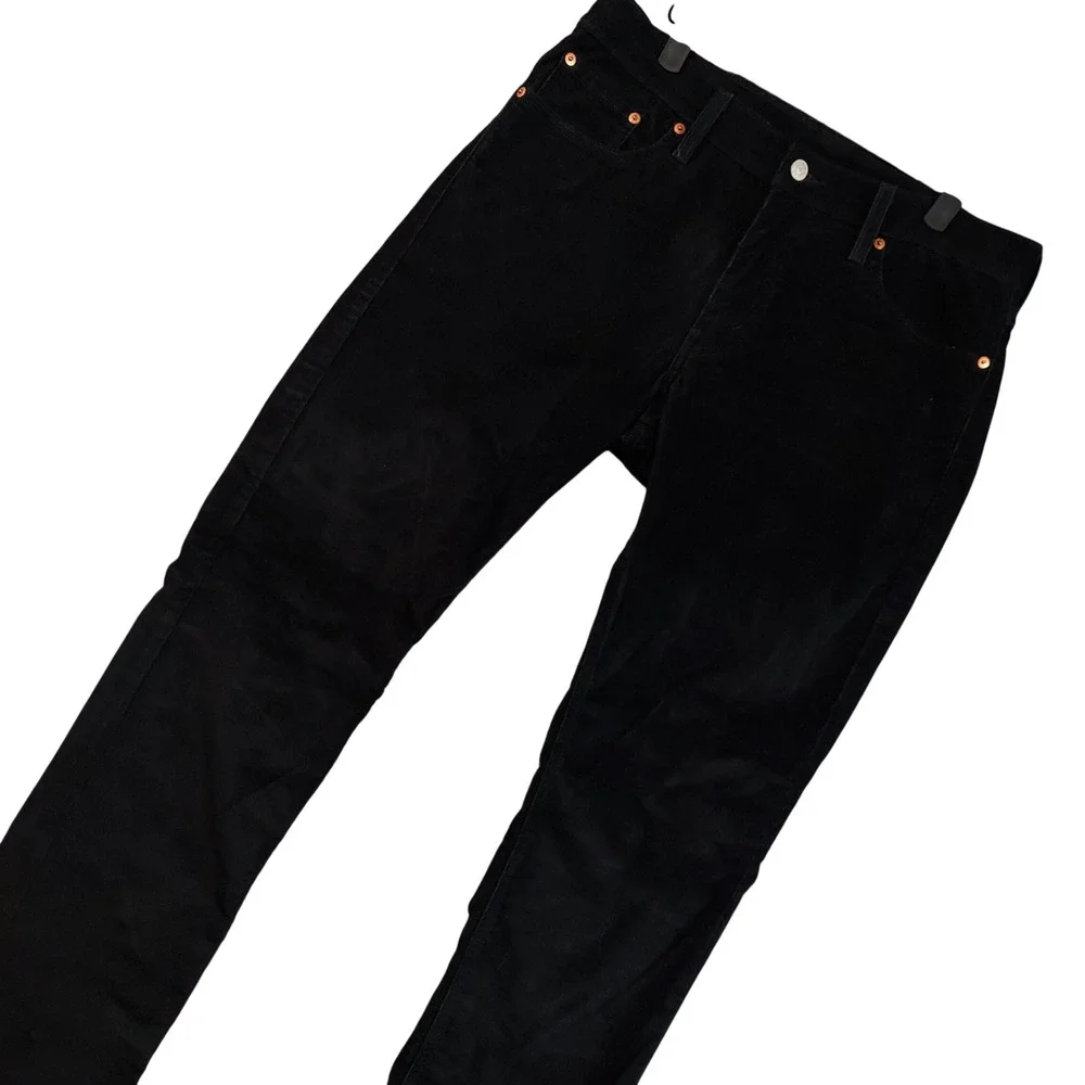 Levi's 511 Slim Fit Pants Mens 32x32 Black Corduroy 04511-1063